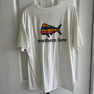 Southern Lure Men's White T-shirt Large